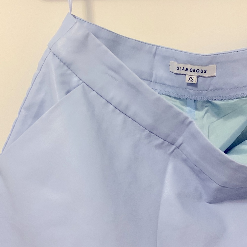 Baby Blue Asymmetric Skort - Picture 4 of 4